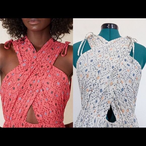 “Rare” Ulla Johnson Karima Metallic Cutout Dress - Picture 5 of 12